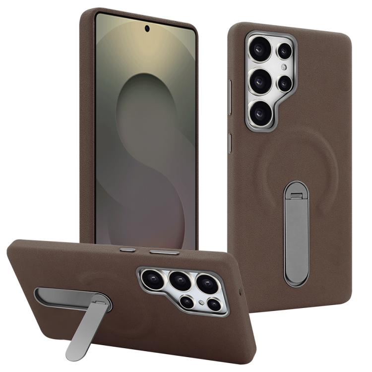 VIETAO Suede MagSafe PU Leather Phone Case with Holder