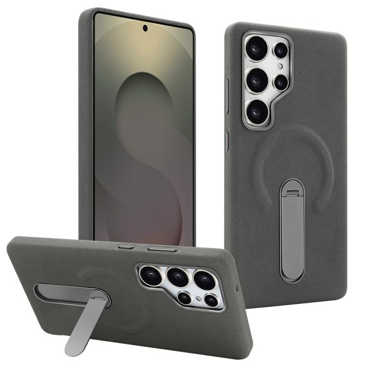 VIETAO Suede MagSafe PU Leather Phone Case with Holder