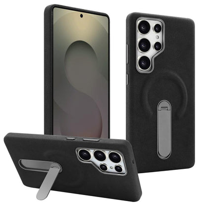 VIETAO Suede MagSafe PU Leather Phone Case with Holder