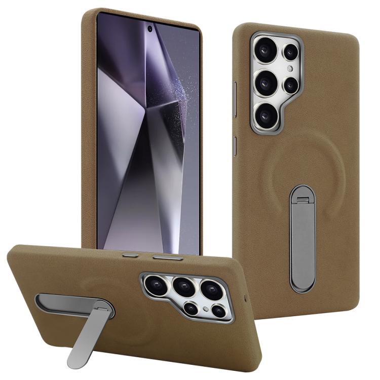 VIETAO Suede MagSafe PU Leather Phone Case with Holder