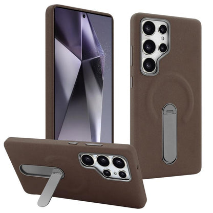 VIETAO Suede MagSafe PU Leather Phone Case with Holder