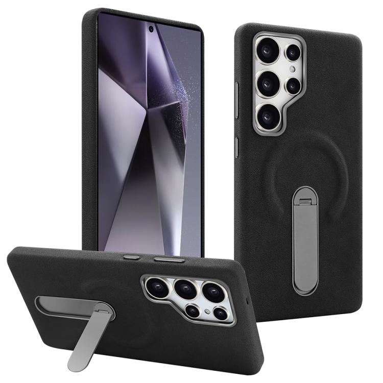 VIETAO Suede MagSafe PU Leather Phone Case with Holder