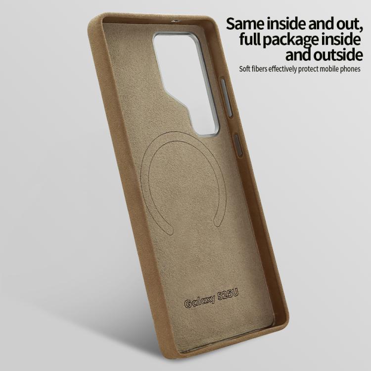 VIETAO Suede MagSafe PU Leather Phone Case with Holder