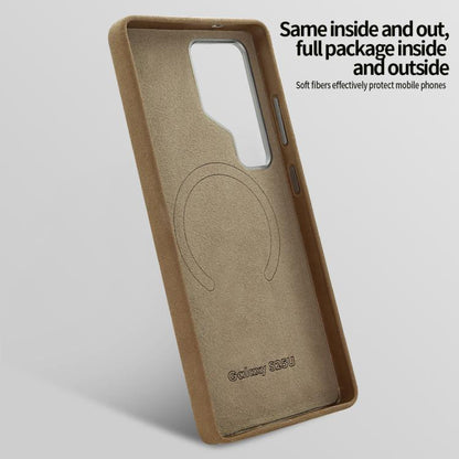 VIETAO Suede MagSafe PU Leather Phone Case with Holder