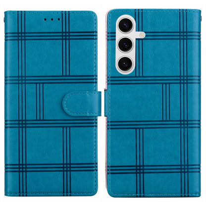 Embossed Checkered Leather Phone Case