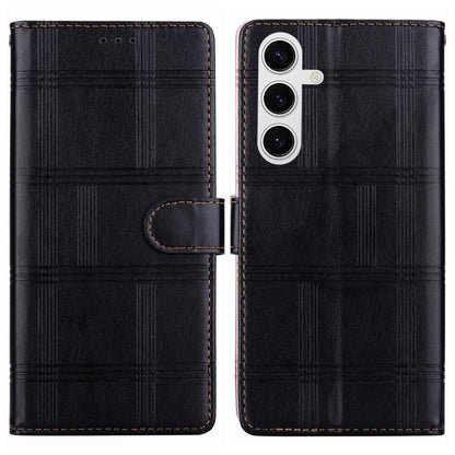 Embossed Checkered Leather Phone Case