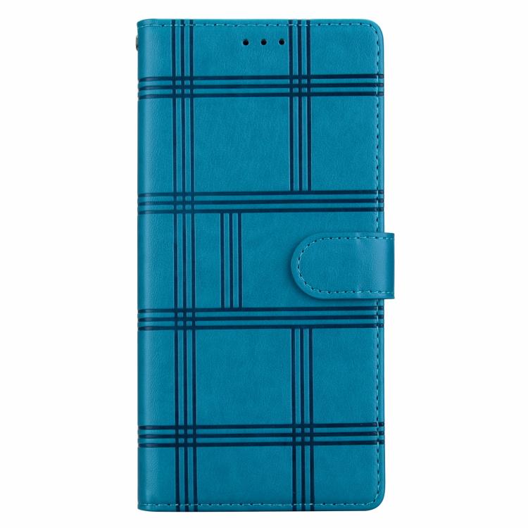 Embossed Checkered Leather Phone Case