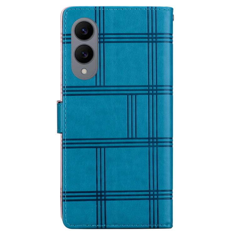 Embossed Checkered Leather Phone Case
