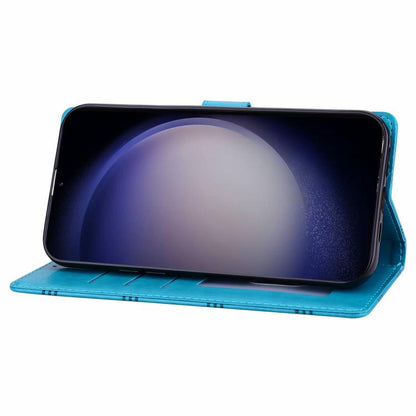 Embossed Checkered Leather Phone Case