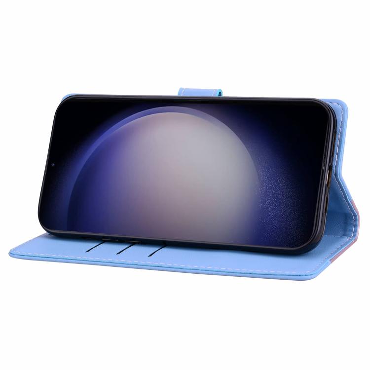 Embossed Two-Color Leather Phone Case