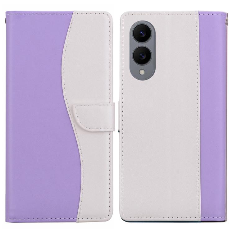 Embossed Two-Color Leather Phone Case