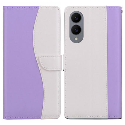 Embossed Two-Color Leather Phone Case