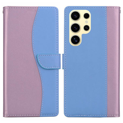 Embossed Two-Color Leather Phone Case