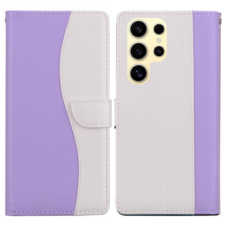Embossed Two-Color Leather Phone Case