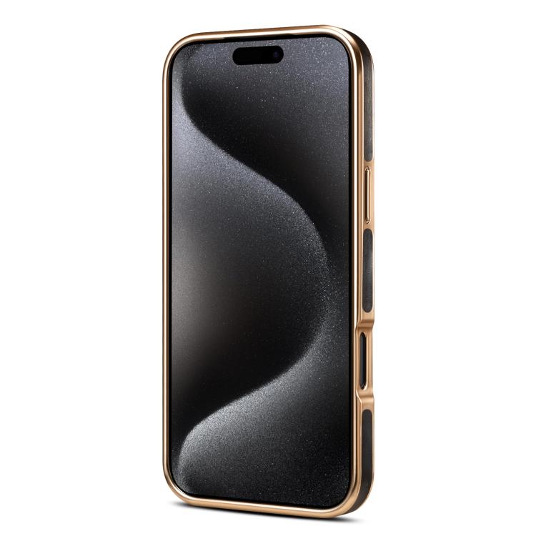 Denior Oil Wax Leather Electroplating Phone Case