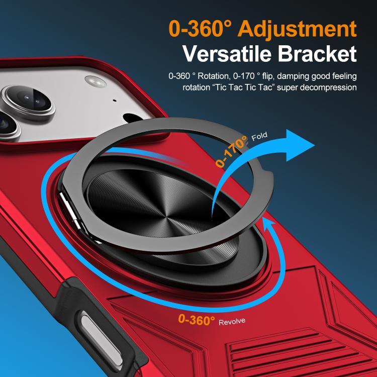 Alloy Rotating Holder MagSafe Shockproof Phone Case