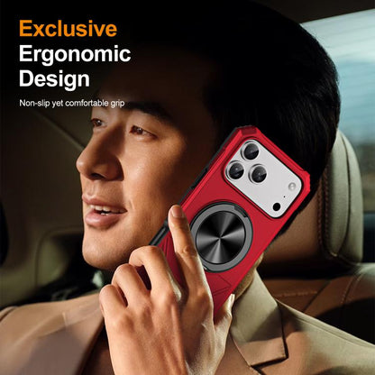 Alloy Rotating Holder MagSafe Shockproof Phone Case