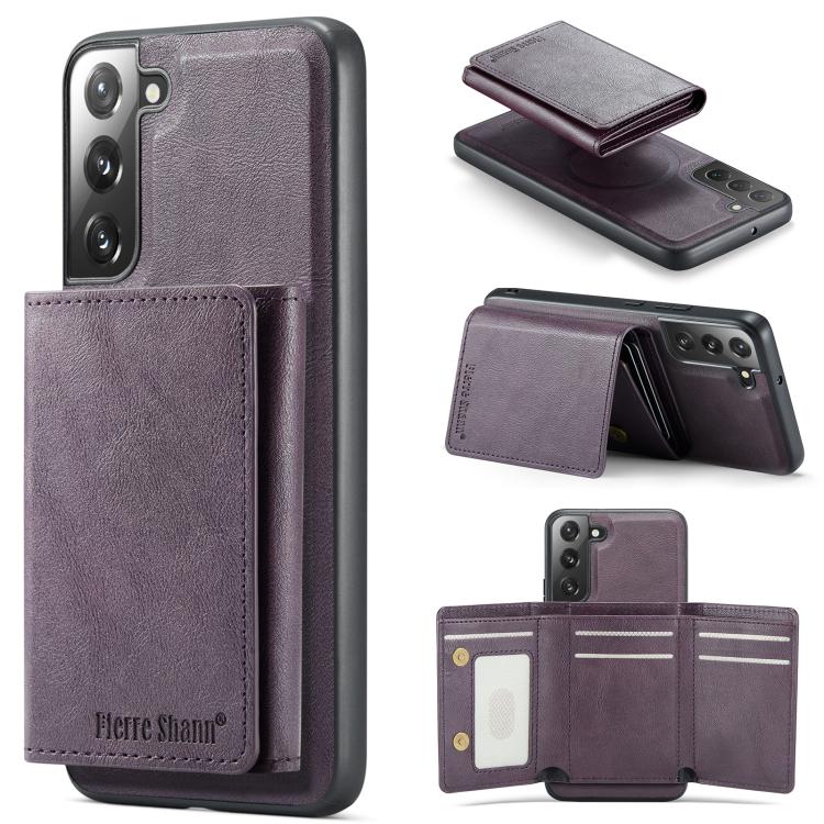 Fierre Shann 2 in 1 Holder RFID Card Slot Wallet MagSafe Phone Case