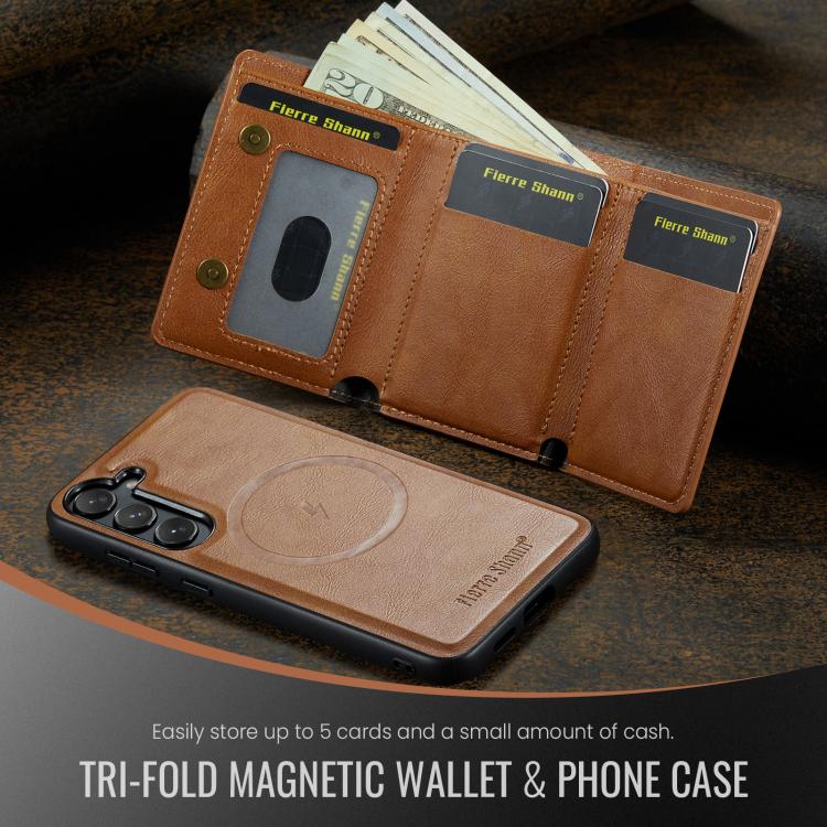 Fierre Shann 2 in 1 Holder RFID Card Slot Wallet MagSafe Phone Case