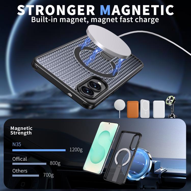 kalebol Honeycomb Cooling MagSafe Holder Phone Case