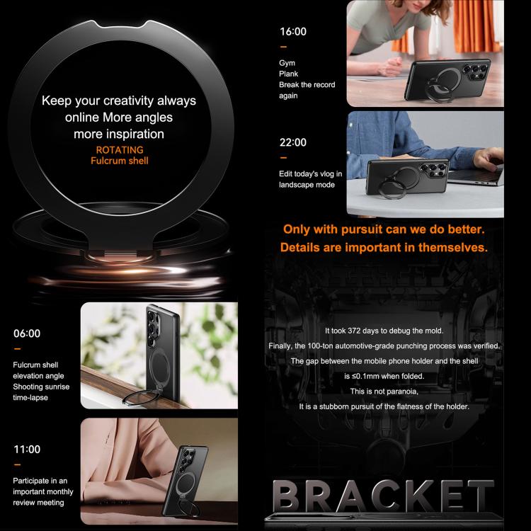 Gear-Style Stress Relief 360 Rotation Holder MagSafe Phone Case