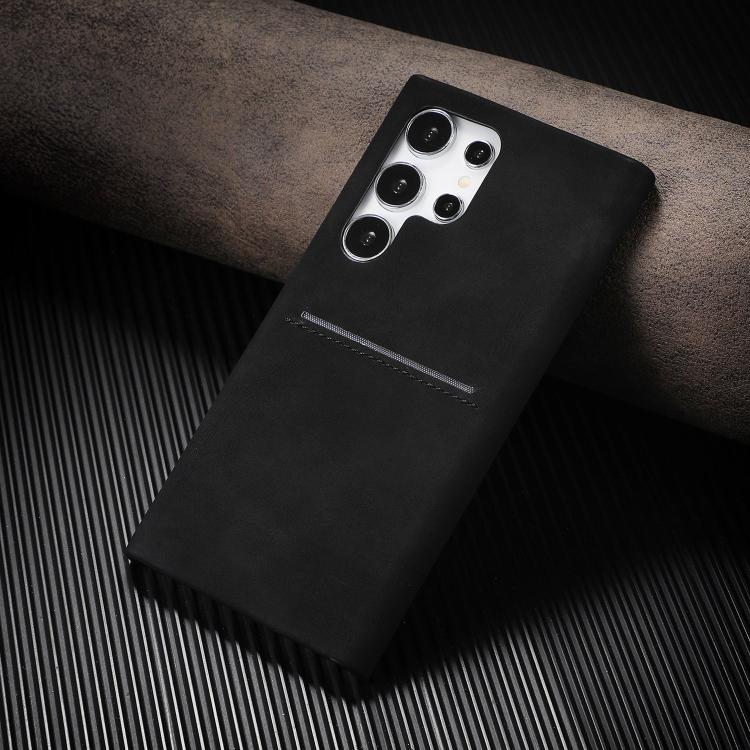 Skin Feel Sheepskin Card Slot Phone Case