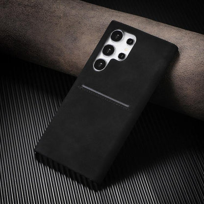 Skin Feel Sheepskin Card Slot Phone Case