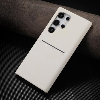 Skin Feel Sheepskin Card Slot Phone Case