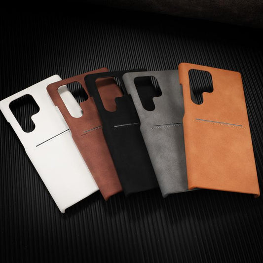 Skin Feel Sheepskin Card Slot Phone Case