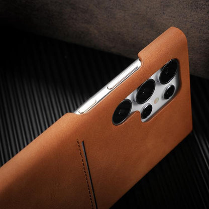 Skin Feel Sheepskin Card Slot Phone Case