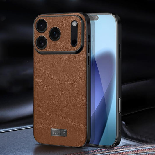 SULADA Shockproof TPU Hybrid Handmade Leather Phone Case