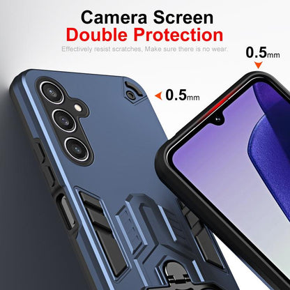 Double-Ring Holder PC Hybrid TPU Phone Case