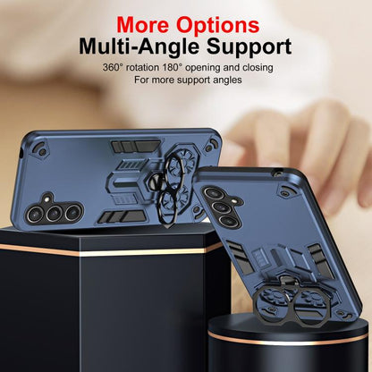 Double-Ring Holder PC Hybrid TPU Phone Case