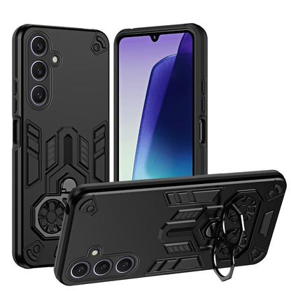 Double-Ring Holder PC Hybrid TPU Phone Case