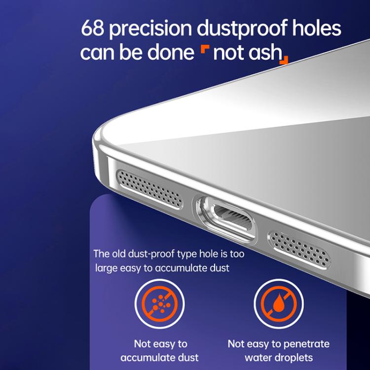 SULADA Shine Through Series Plating TPU Transparent Phone Case