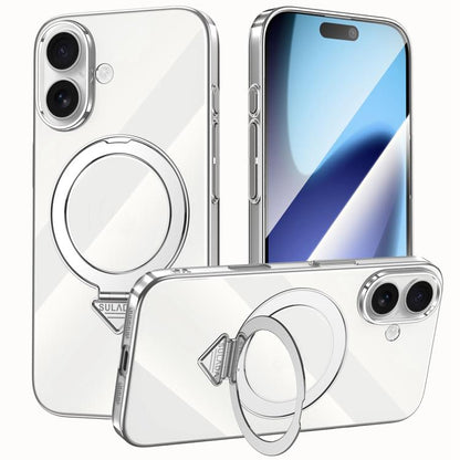 SULADA Electroplated Transparent MagSafe Holder Phone Case