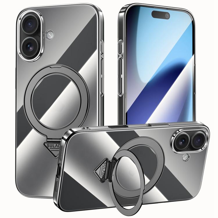 SULADA Electroplated Transparent MagSafe Holder Phone Case
