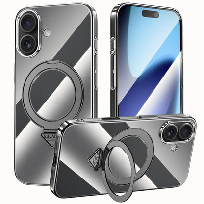 SULADA Electroplated Transparent MagSafe Holder Phone Case