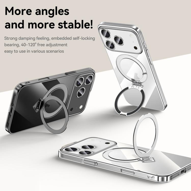 SULADA Electroplated Transparent MagSafe Holder Phone Case