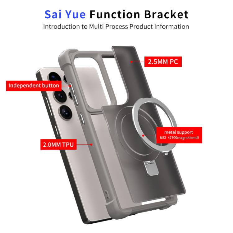 Four-corner Shockproof MagSafe Holder Phone Case
