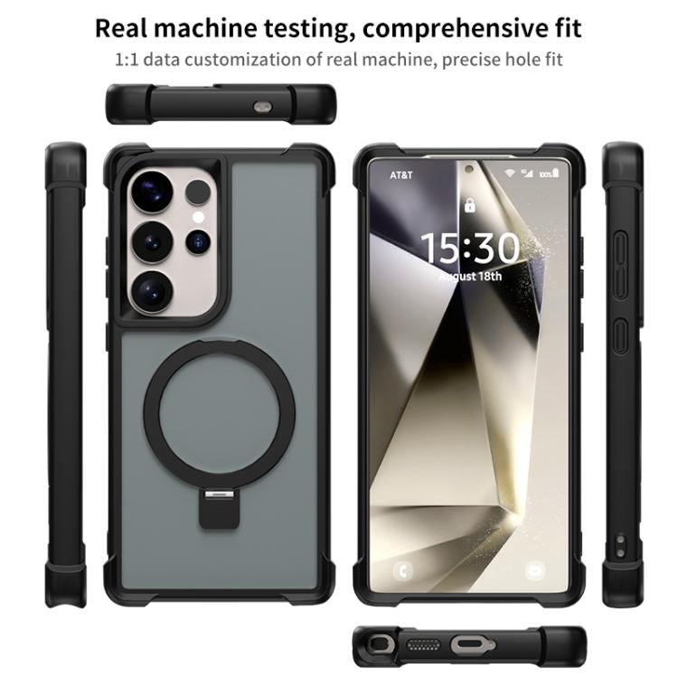 Four-corner Shockproof MagSafe Holder Phone Case