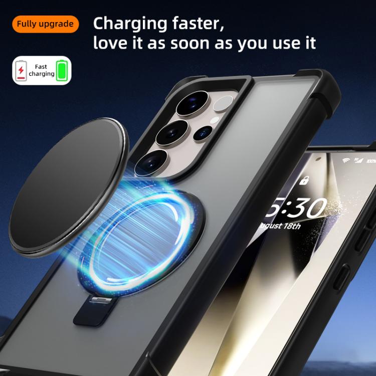 Four-corner Shockproof MagSafe Holder Phone Case