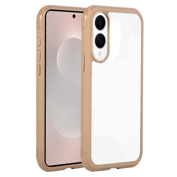 Solid Color Edge Transparency Acrylic TPU Phone Case