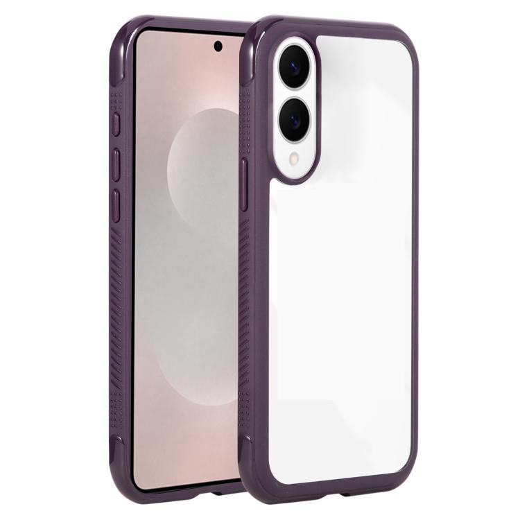 Solid Color Edge Transparency Acrylic TPU Phone Case