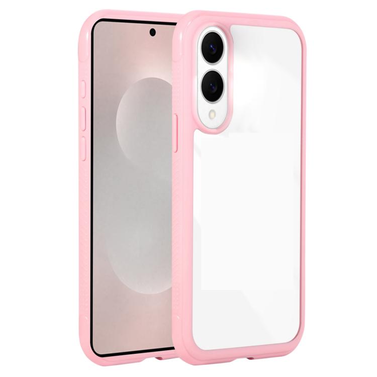 Solid Color Edge Transparency Acrylic TPU Phone Case