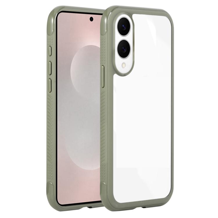 Solid Color Edge Transparency Acrylic TPU Phone Case