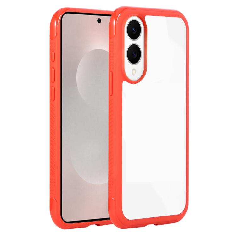 Solid Color Edge Transparency Acrylic TPU Phone Case