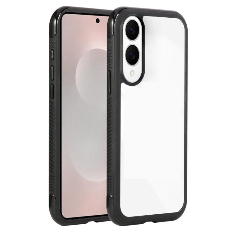 Solid Color Edge Transparency Acrylic TPU Phone Case