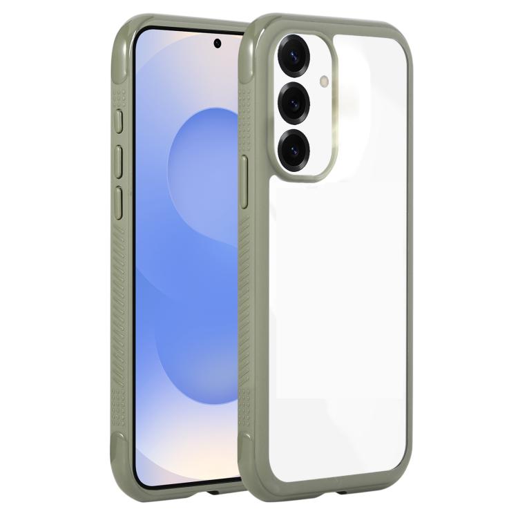 Solid Color Edge Transparency Acrylic TPU Phone Case
