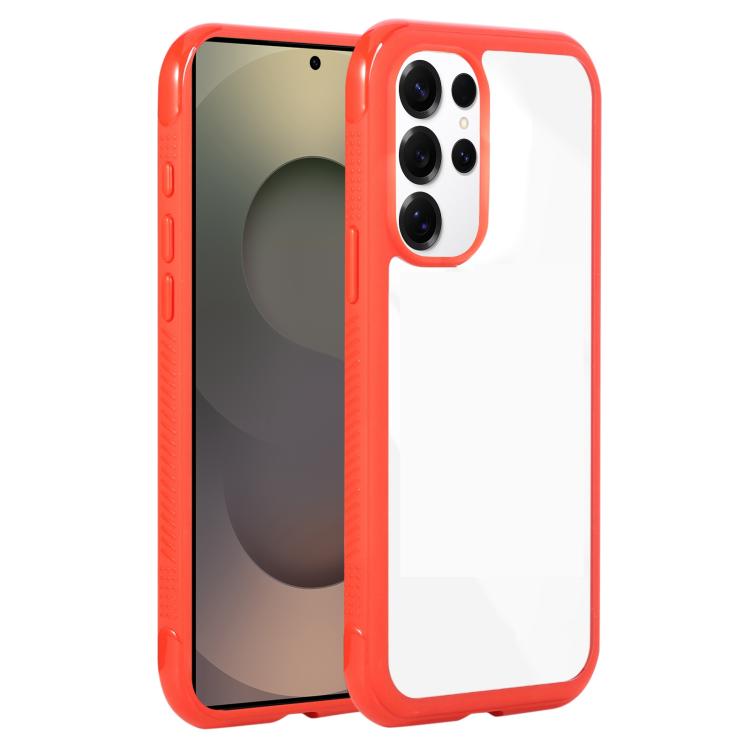 Solid Color Edge Transparency Acrylic TPU Phone Case
